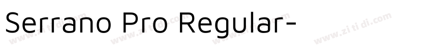 Serrano Pro Regular字体转换